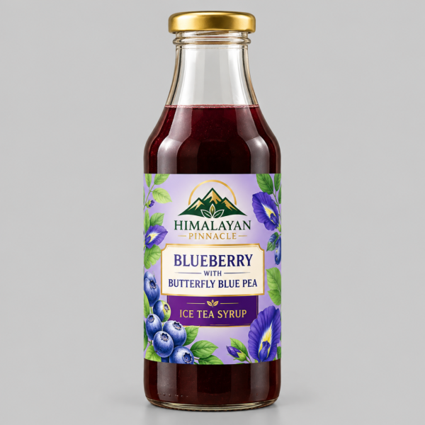 Himalayan Blueberry Butterfly Pea Syrup Himalayan Pinnacle Purple Butterfly Pea Tea Syrup